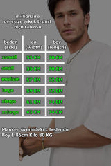 Teenage Millionaire Erkek Free Life Açık Yeşil Bisiklet Yaka Oversize Salas T-Shirt
