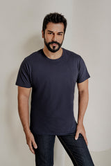 AC&Co / Altınyıldız Classics Erkek/unisex Beyaz %100 Pamuk Slim Fit Dar Kesim Bisiklet Yaka Basic Tişört - Haki