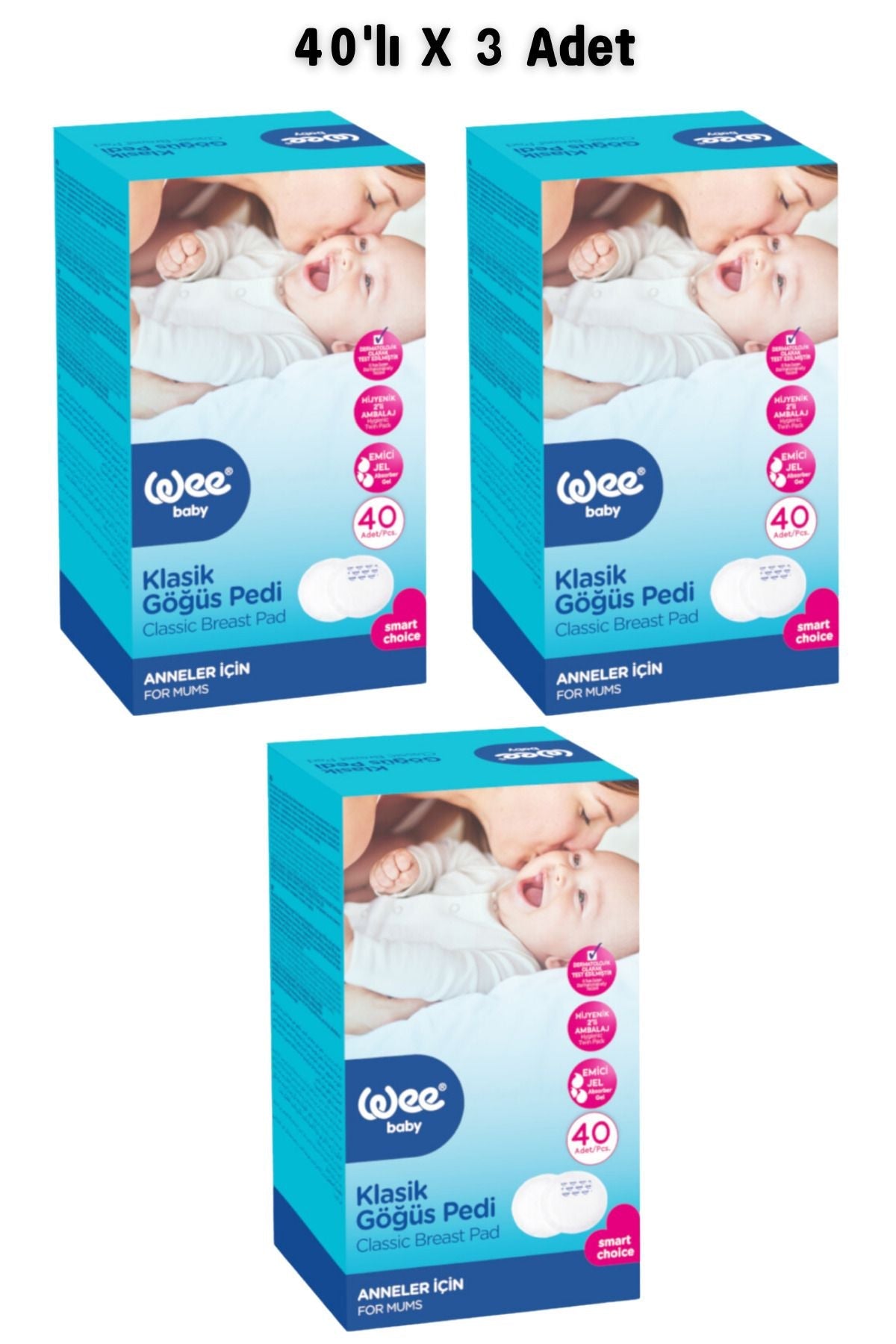 Wee Baby Klasik Göğüs Pedi Lı X Adet