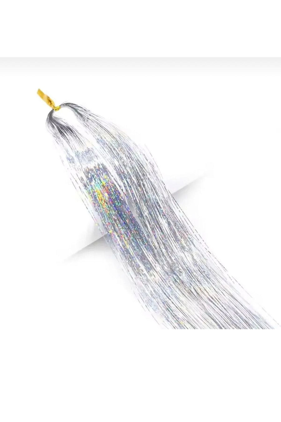 Genel Markalar Tinsel Bağlamalı Gümüş Renk Saç Simi
