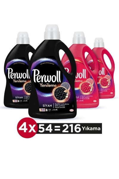 Perwoll Sıvı Deterjan Yenileme Siyah xL & Renkli xL (Yıkama) – Siyah ve Renkli Çamaşırlar İçin