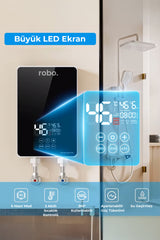 ROBO Dijital Akıllı Şofben - (DUŞ BAŞLIĞI HEDİYELİ)