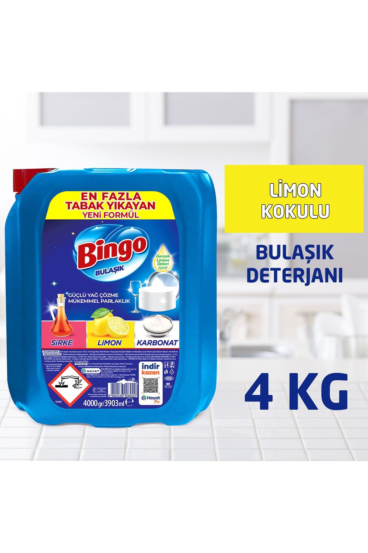 Bingo "büyük Ekonomi Paketi ; Kg Toz Çamaşır Deterjanı Sık Yıkananlar Çamaşır Yumuşatıcısı Lovely - Görsel 5