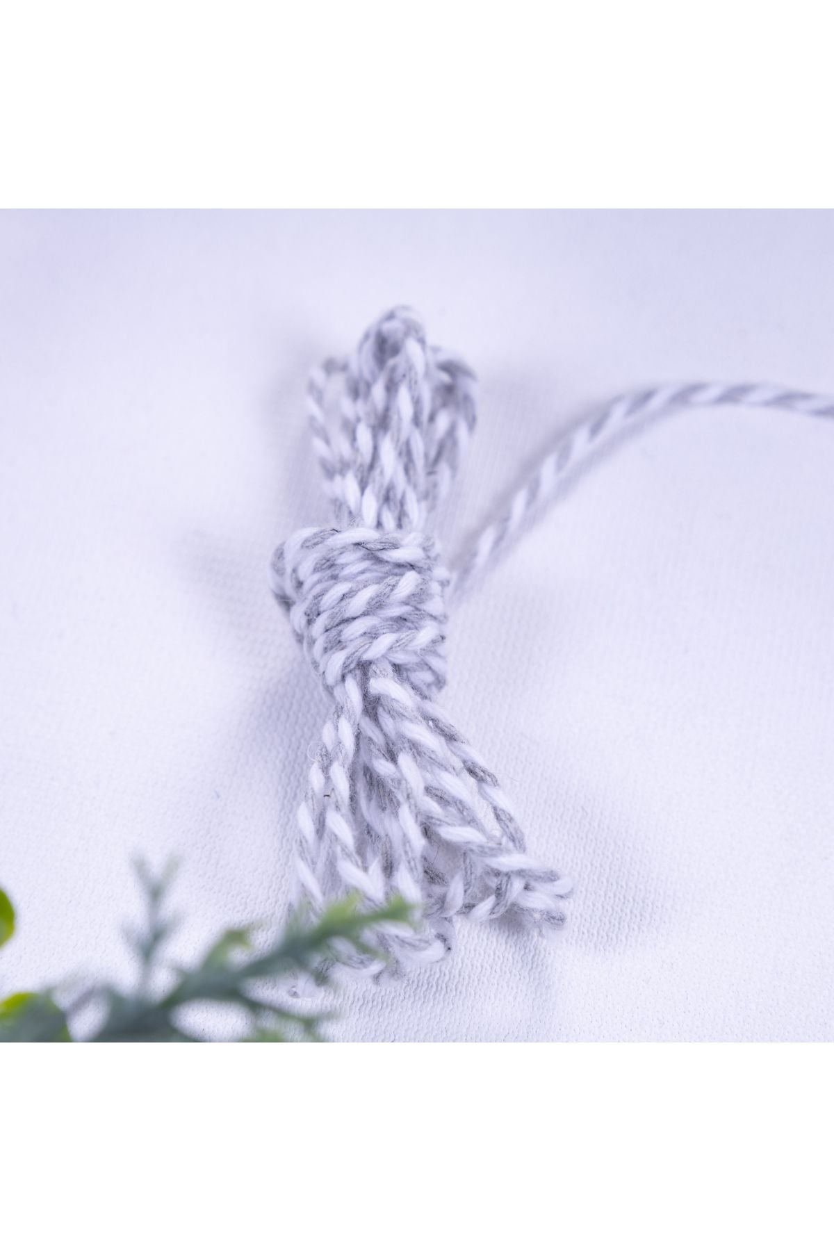 Bimotif Marteniçka Gri Beyaz Büküm Bileklik Ipi, 2 Mm 2 Metre - Beyaz 2