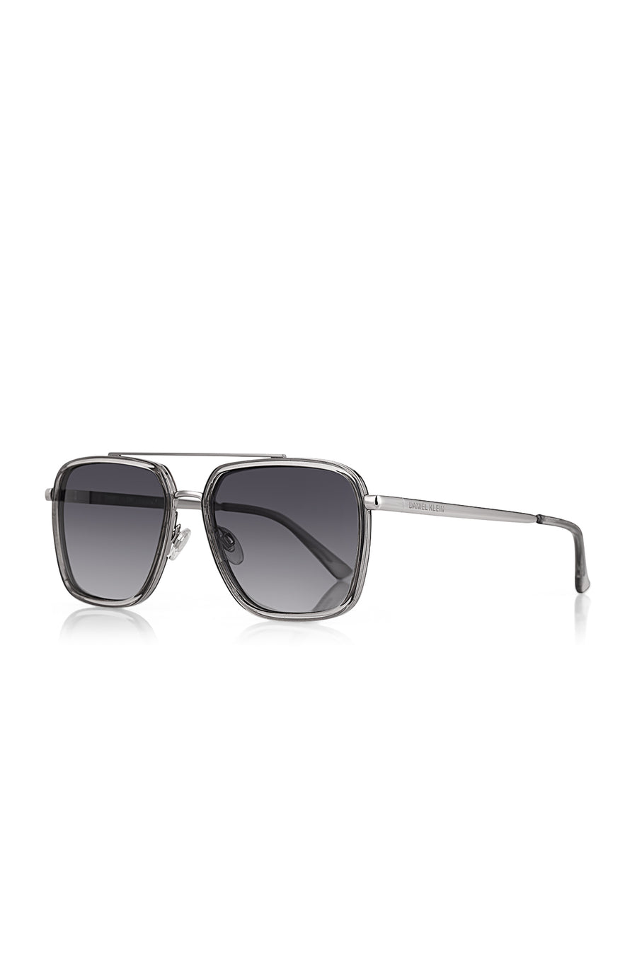 Daniel Klein Polarize - UV400 Korumalı Gümüş Siyah Renk Orijinal Erkek Güneş Gözlüğü 57 Ekartman DKG6289C2