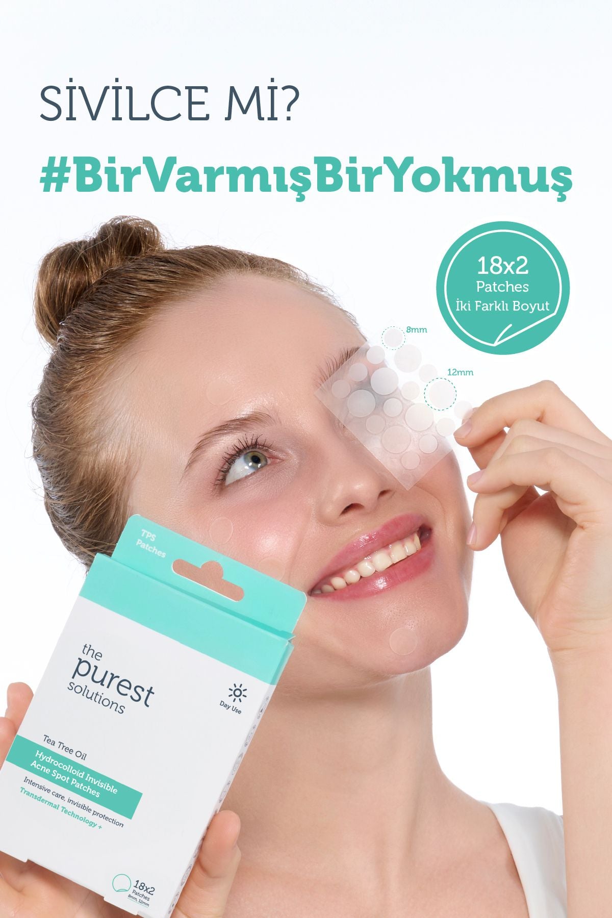 The Purest Solutions Hidrokolloid Akne Karşıtı & Yatıştırıcı Bant 36'lı