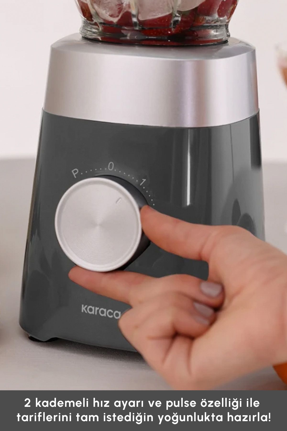Karaca Multiblend Smoothie Blender Gri w - Görsel 5