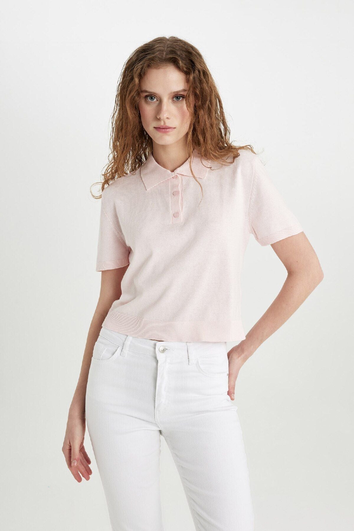 Defacto Regular Fit Polo Yaka Kısa Kollu Triko Tişört C4534ax24sm Varsayılan 2XL