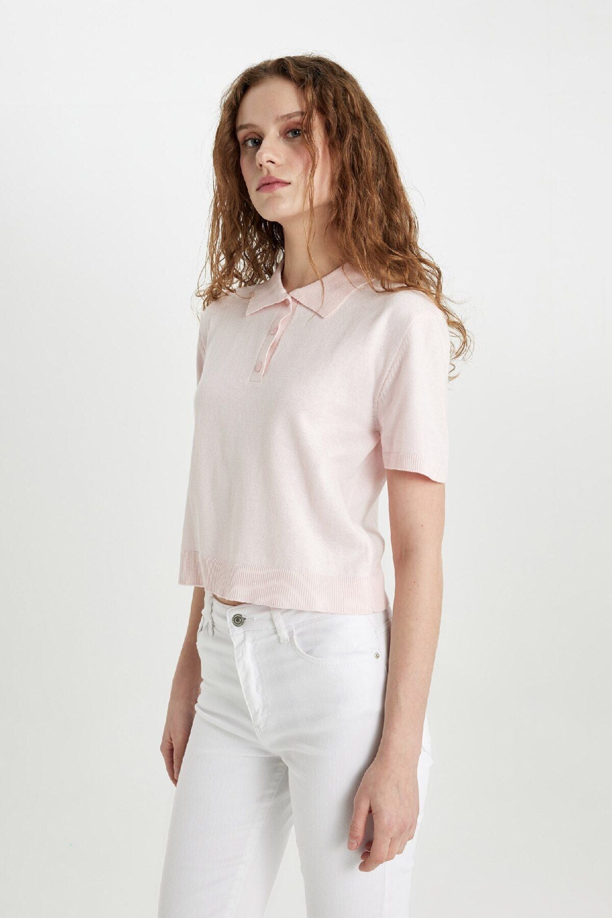 Defacto Regular Fit Polo Yaka Kısa Kollu Triko Tişört C4534ax24sm