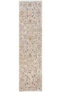 Cool Halı Hanedan Krem Klasik Desenli Çiçekli Yolluk Otantik Bohem Vintage Koridor Giriş Uzun Antre Hol Halısı - Hanedan