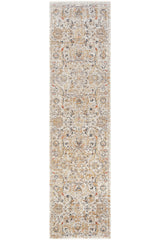 Cool Halı Hanedan Krem Klasik Desenli Çiçekli Yolluk Otantik Bohem Vintage Koridor Giriş Uzun Antre Hol Halısı - Hanedan