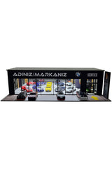 Perlamco Kişileştirilebilir Showroom Galeri Service diorama isimli galeri Led Aydınlatmalı 1/64 ölçek Uyumlu