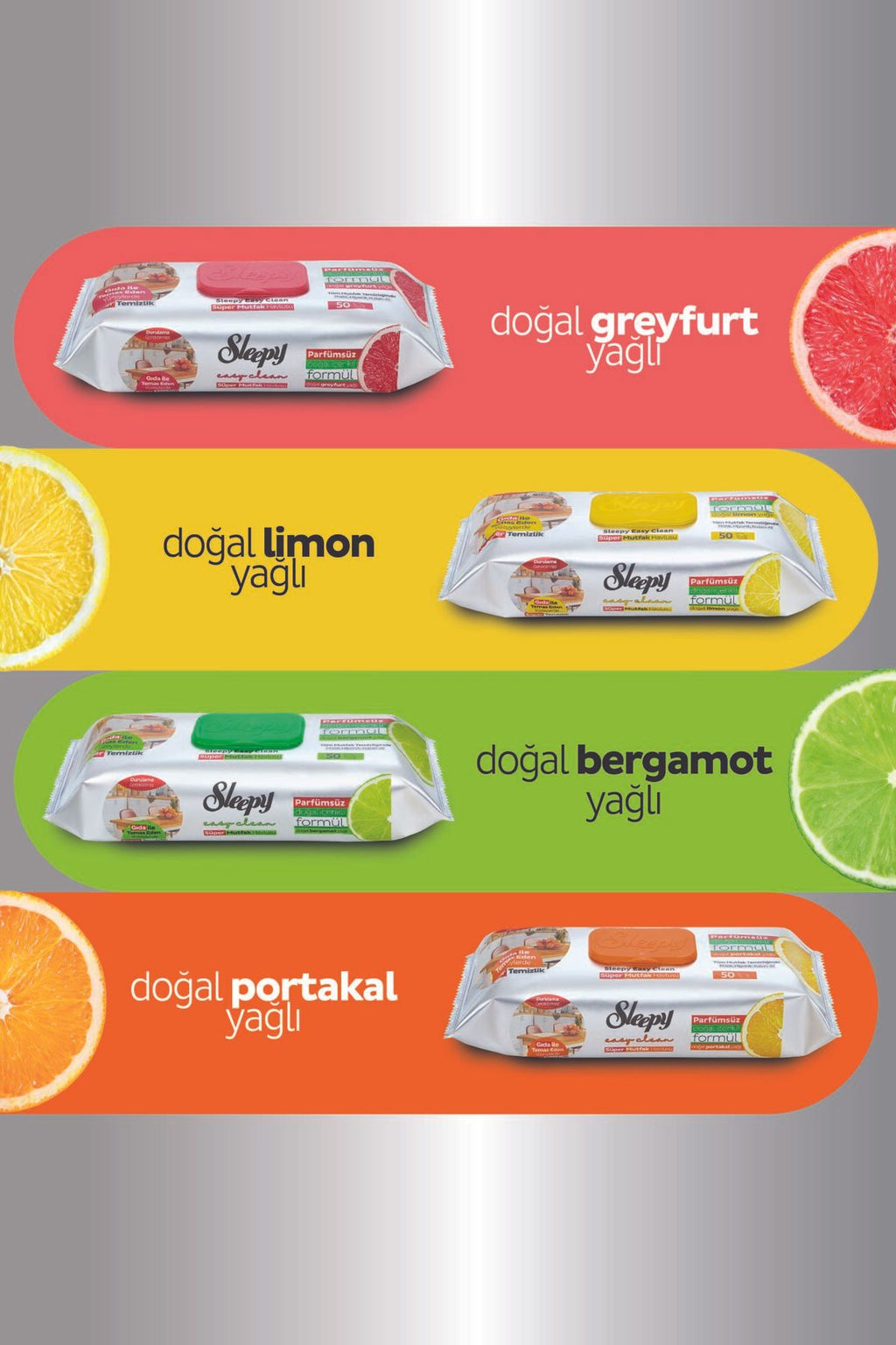 Sleepy Easy Clean Süper Yüzey Temizlik Mutfak Havlusu&mendili Karma Paket x(YAPRAK) - Görsel 3