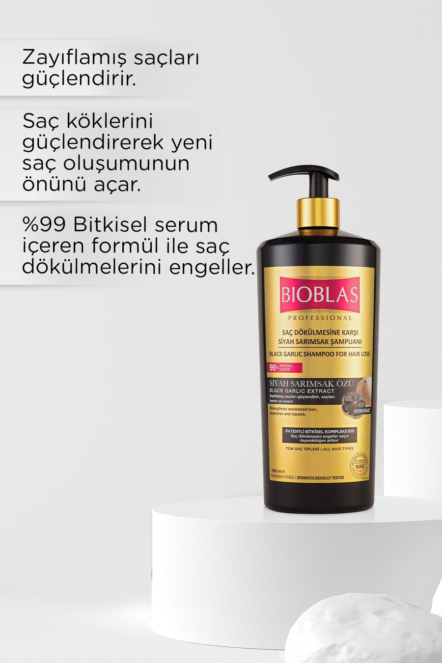 Bioblas Siyah Sarımsak Şampuanı 1000 ml Professional Saç Dökülmesine Karşı Yorumları