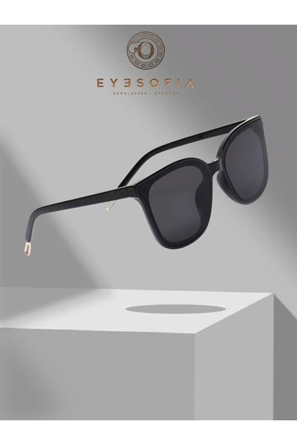 Eyesofia Jutem Kadın Siyah Güneş Gözlüğü - Görsel 2