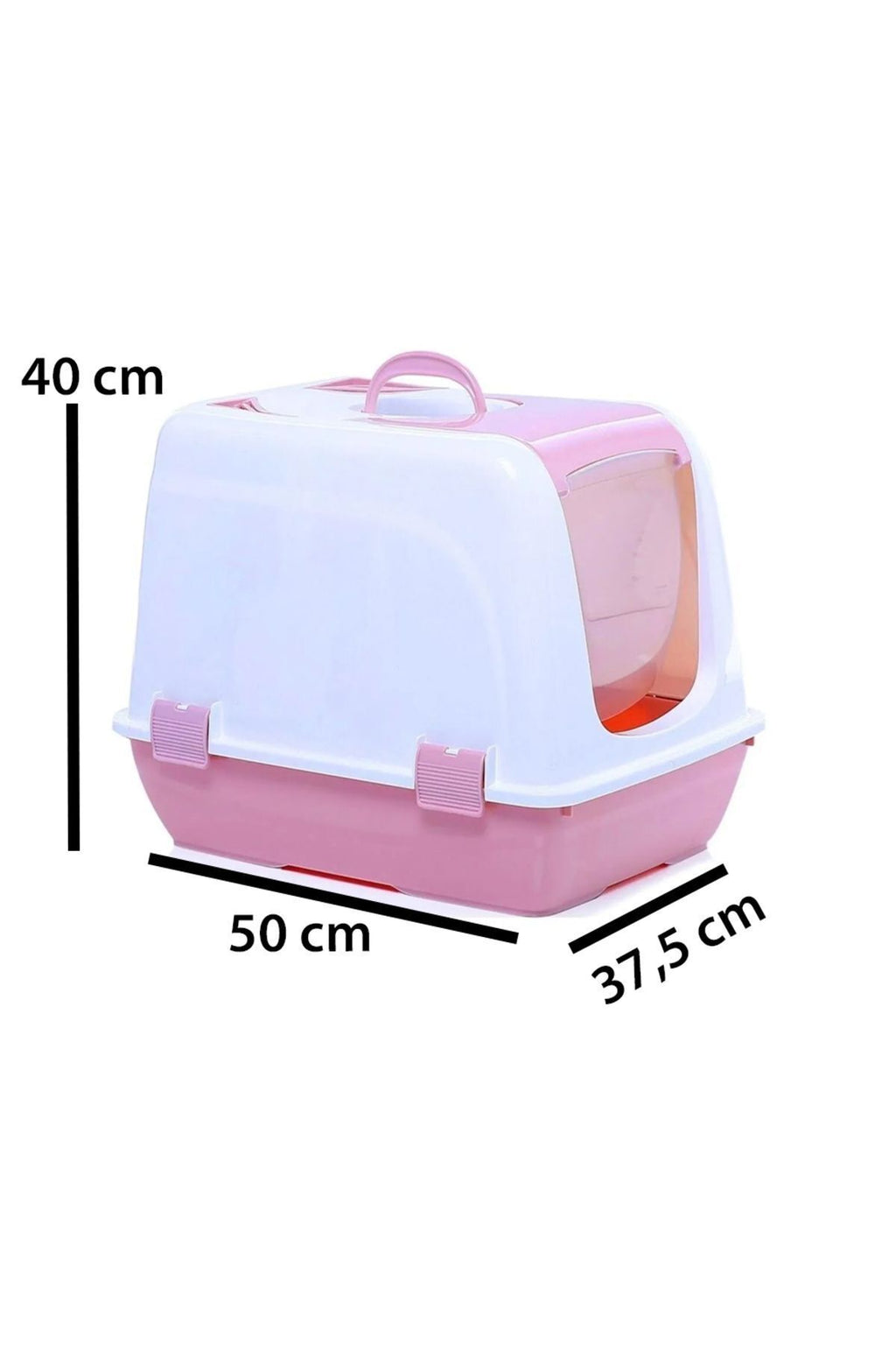 Petozi Elekli Kapalı Kedi Tuvaleti Xl Boy 40x37,5x50 Cm ( Kürek Hediyeli)