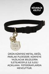 CARAMELOS İSİMLİ KEDİ TASMASI KEDİ İSİMLİK KİŞİYE ÖZEL-EKO SERİSİ