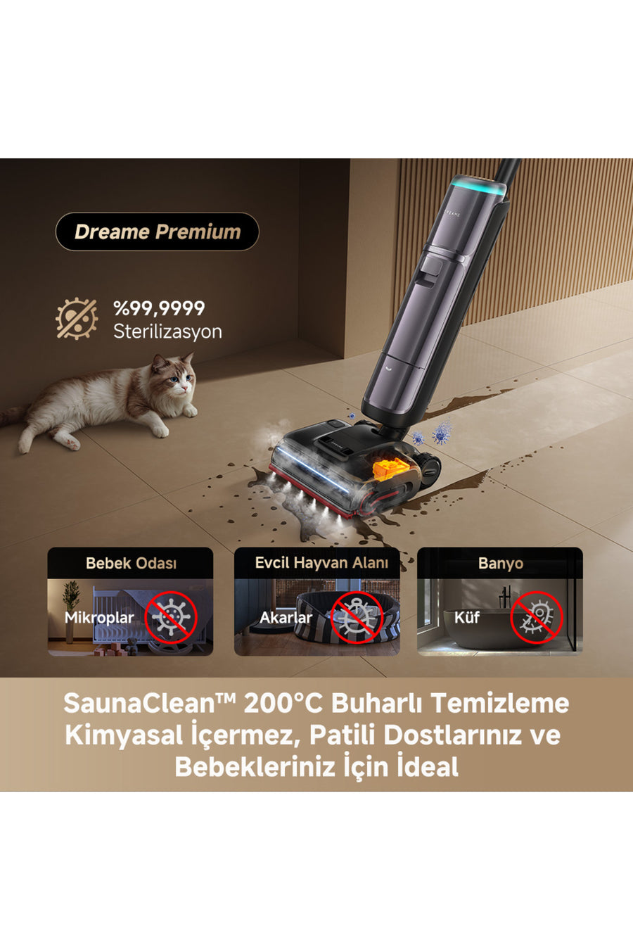 H16 Pro Steam İslak Ve Kuru Supurge