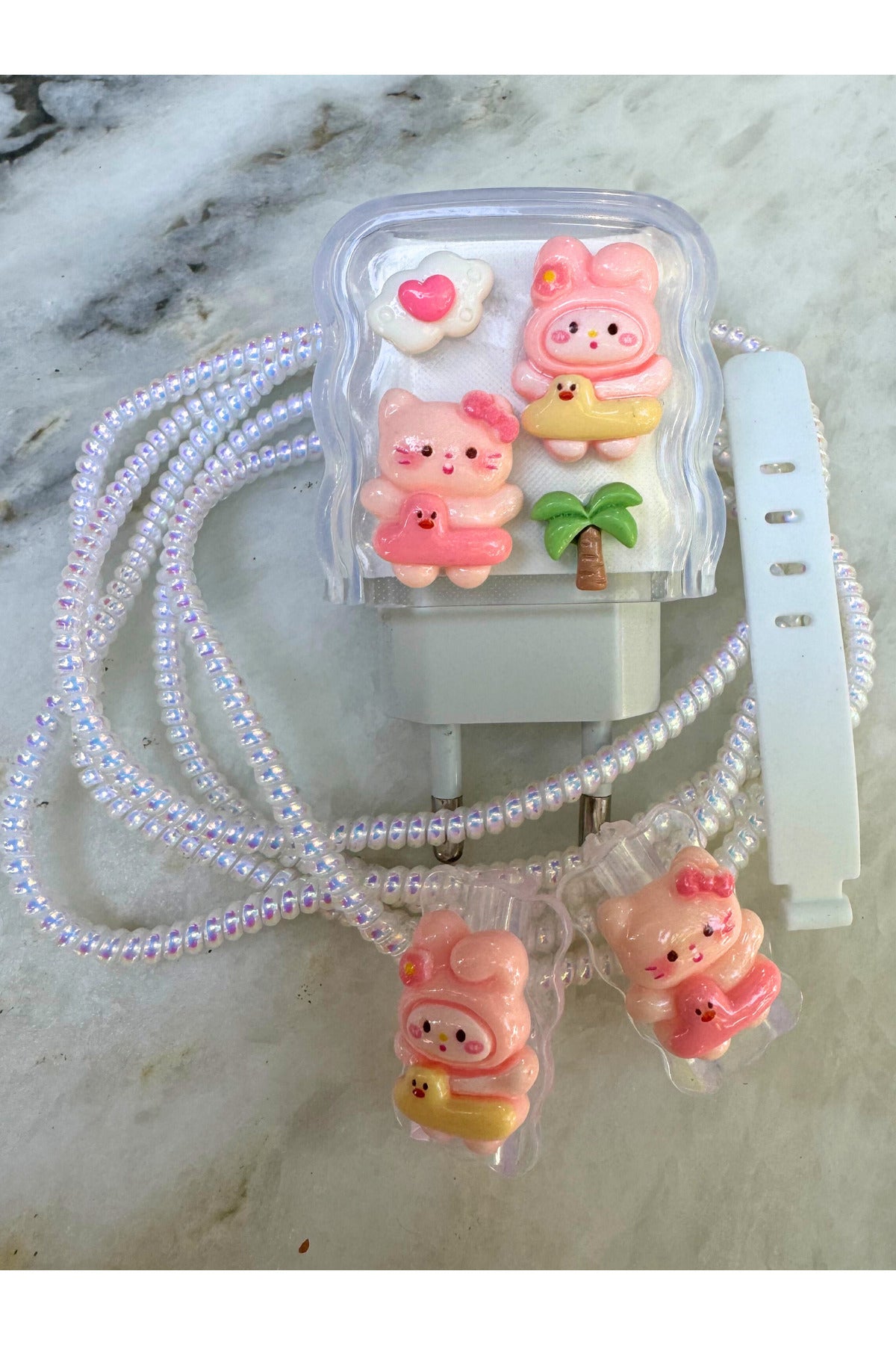 Dublin İphone 18w/20w Uyumlu Şarj Aleti Kılıfı, Şarj Kablosu Koruma Aparatı, Toparlayıcı, Koruyucu