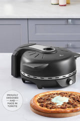Karaca Gastro 10 in 1 Pizza Lahmacun ve Tandır Ekmeği Makinesi Biodiamond Matte Black - Black