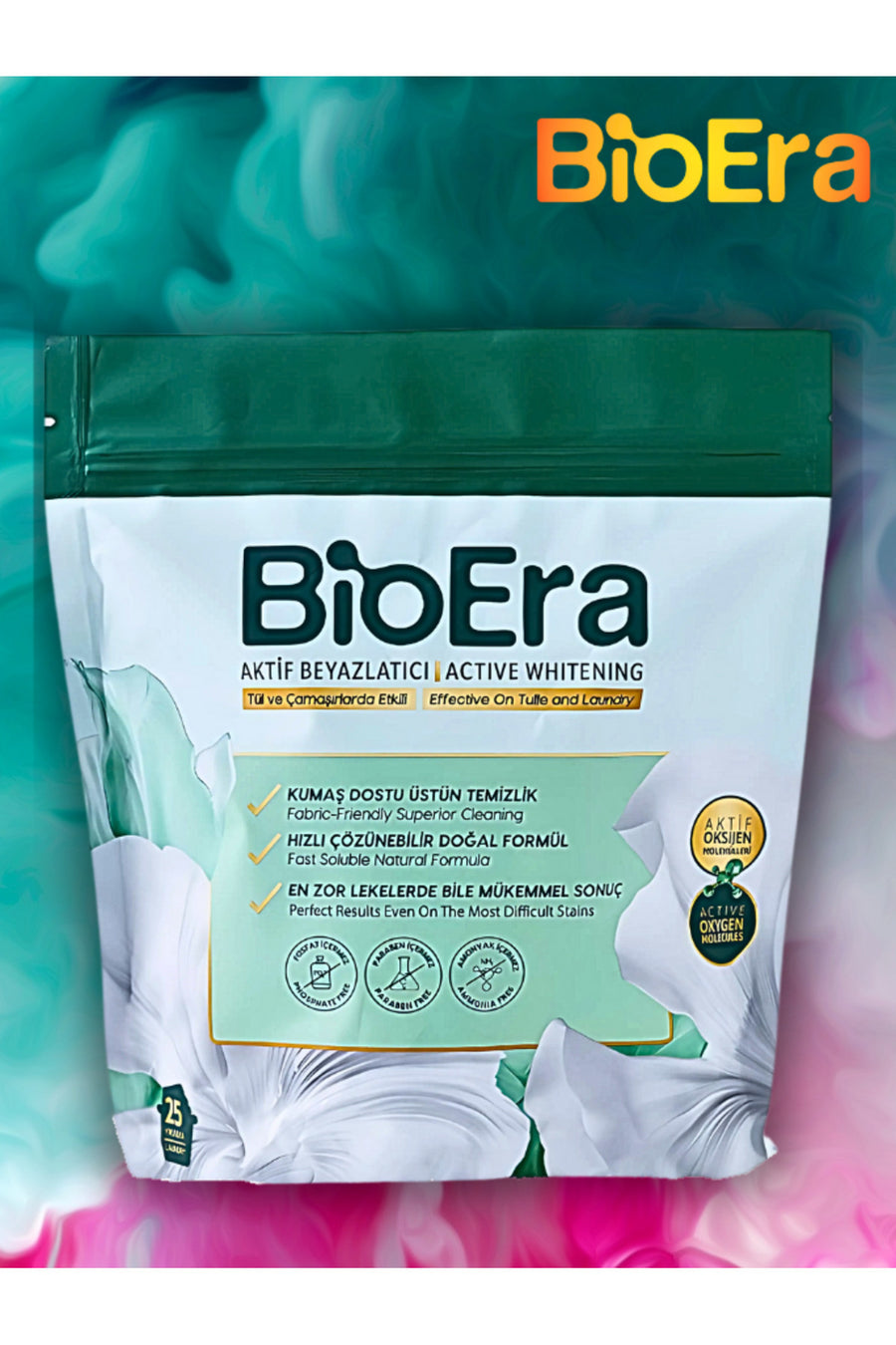 BioEra Aktif Oksijenli Güçlü Etkili Beyazlatıcı Toz Çamaşır Sodası Leke ve Grileşme Karşıtı 750g