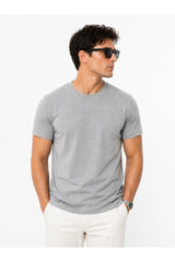 Piano Luce Erkek 5’li Paket T-Shirt – Kısa Kollu Bisiklet Yaka Regular Fit – 5 Renk Seçenekli - Çok Renkli