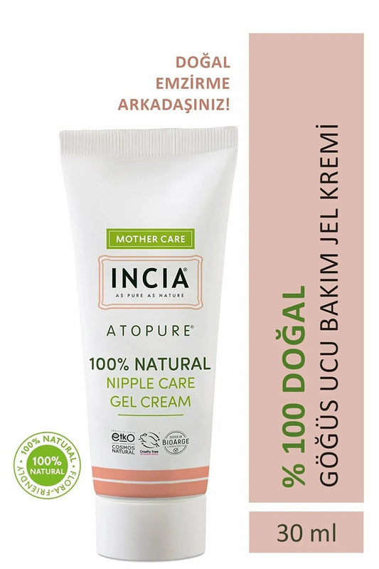 INCIA %Doğal Göğüs Ucu Bakım Kremi Yumuşatma Ve Koruma Lanolin İçermez ml