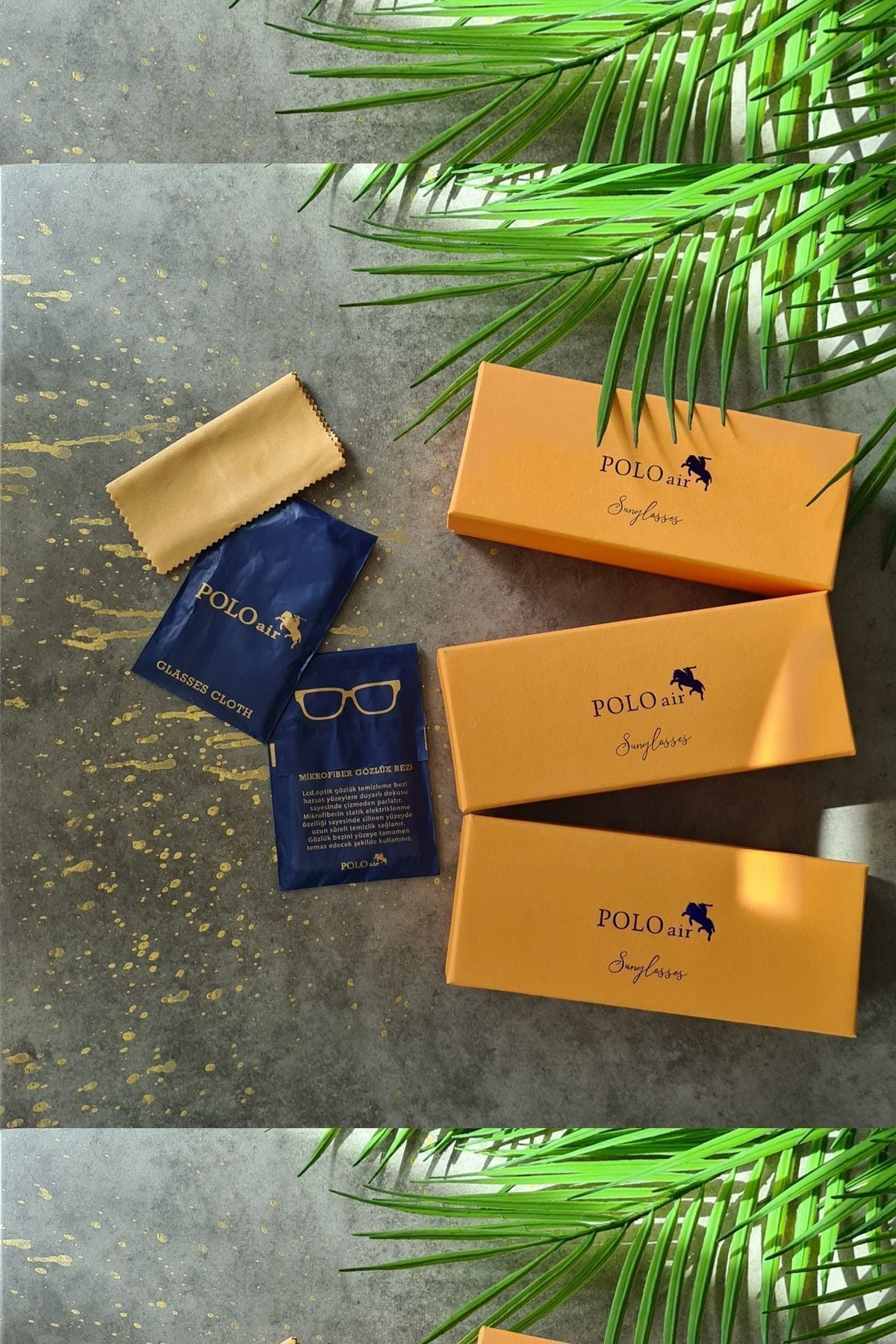 polo air Unisex Güneş Gözlüğü UvKoruma Siyah Renk Çerçeve Gold Plg-c - Görsel 8