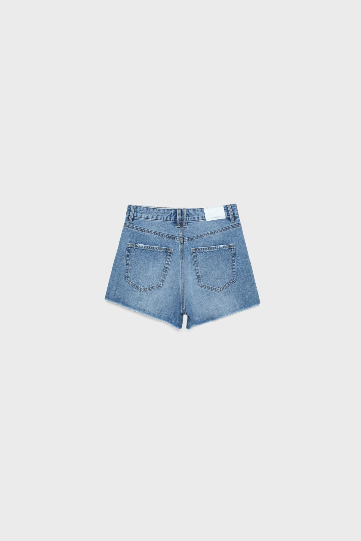 Stradivarius Distressed Denim Şort