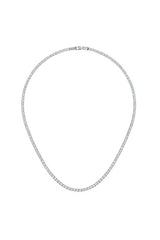 Merano Design 3mm Rhodium Su Yolu Kolye