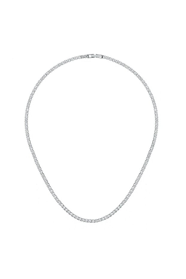 Merano Design 3mm Rhodium Su Yolu Kolye