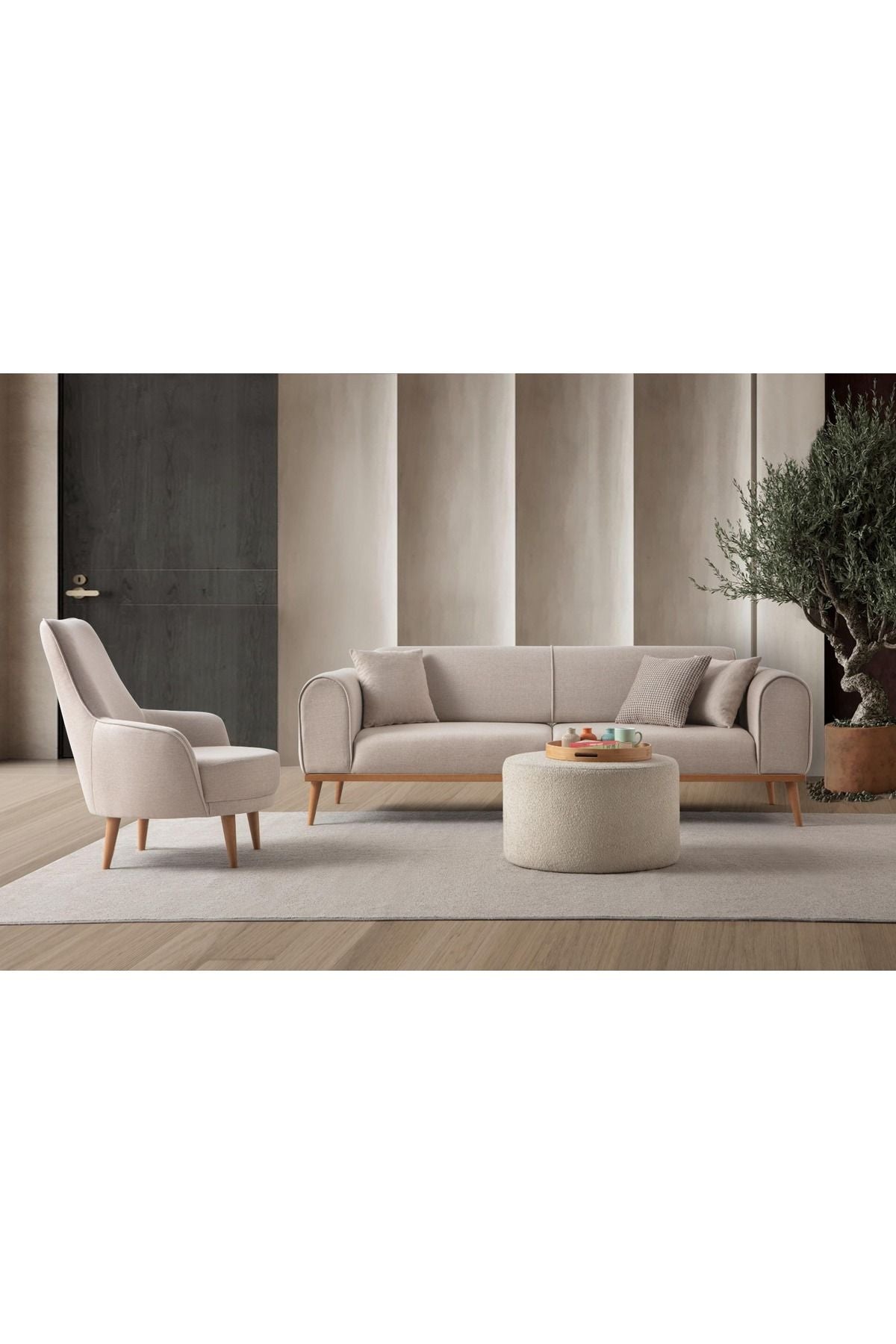 EDSY HOME Rebull +++Koltuk Takımı Sütlü Kahve - Görsel 2