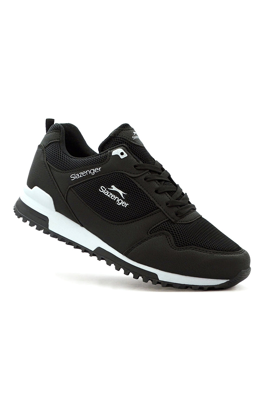 Slazenger Azez Siyah Beyaz Unisex Rahat Sneaker Spor Ayakkabı - Siyah Beyaz