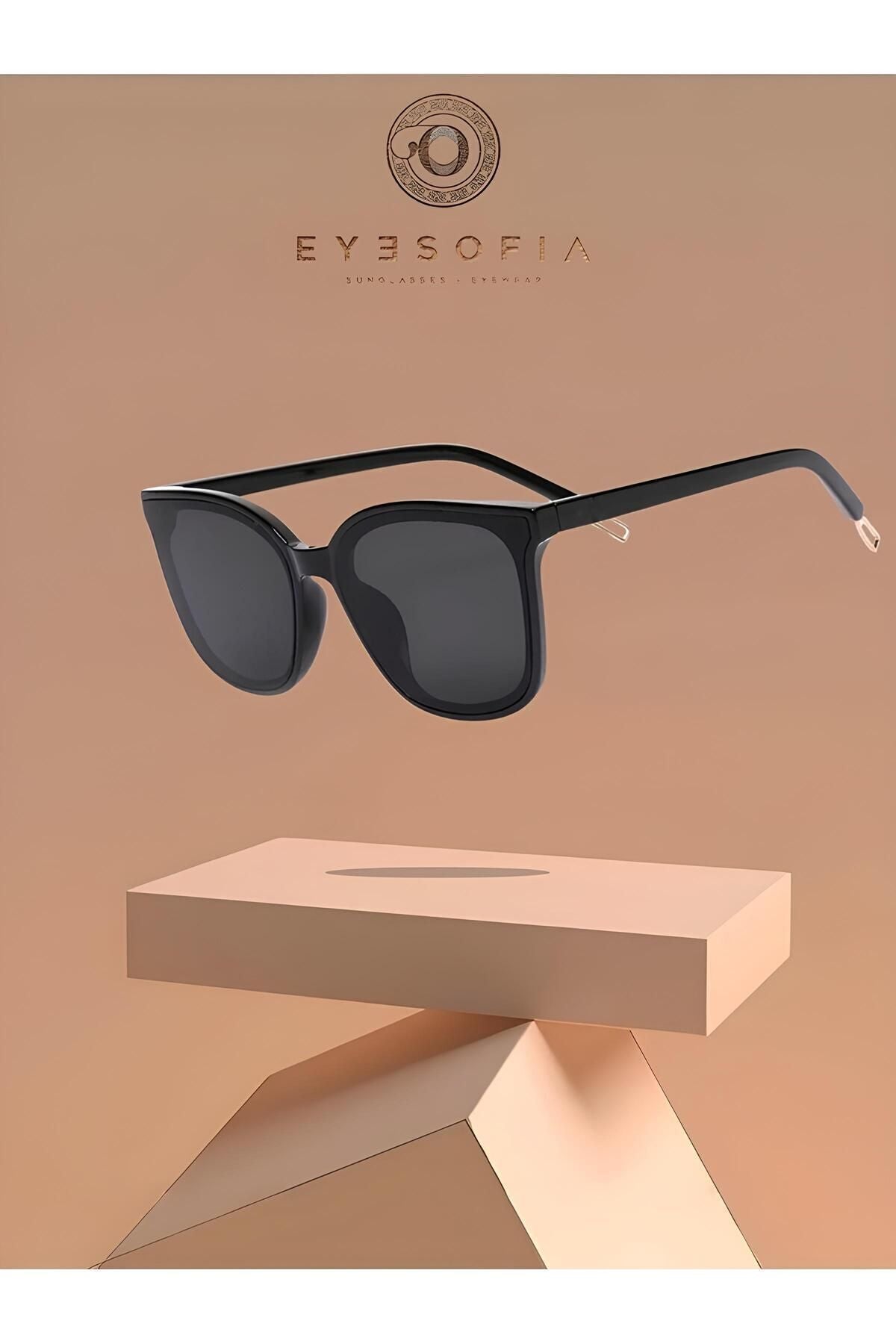Eyesofia Jutem Kadın Siyah Güneş Gözlüğü - Görsel 5