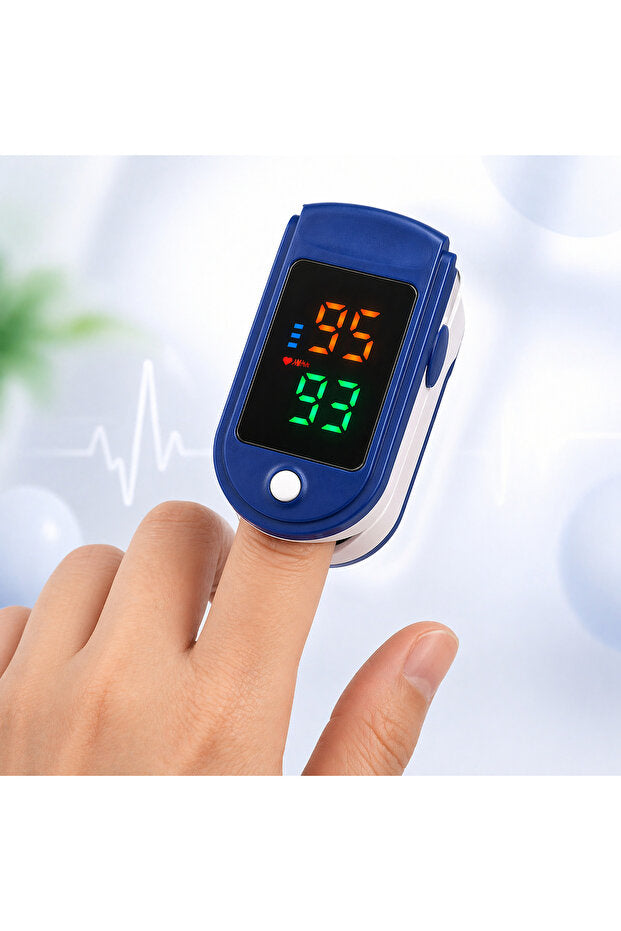 Genel Markalar Parmak Tipi Oksimetre Kan Oksijen Nabız Ölçer Oximeter 6007