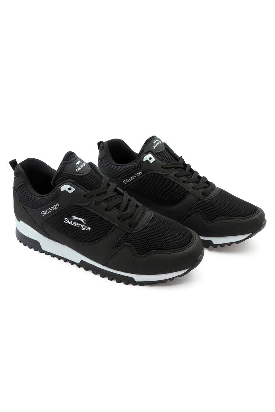 Slazenger Azez Siyah Beyaz Unisex Rahat Sneaker Spor Ayakkabı - Siyah Beyaz