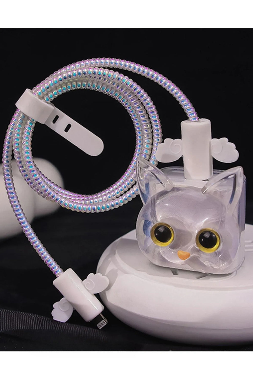 Dublin İphone 18w/20w Uyumlu Şarj Aleti Kılıfı, Şarj Kablosu Koruma Aparatı, Toparlayıcı, Koruyucu