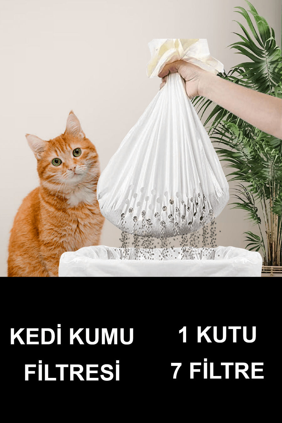 Dalipet Kedi Kumu Temizleme Elekli Filtre 1 Kutu 78x69 Cm