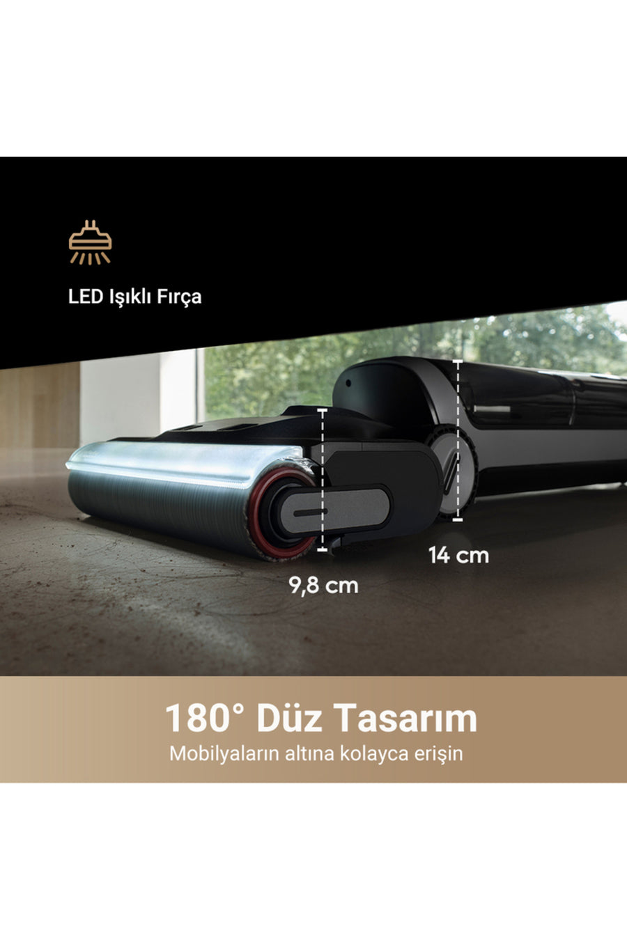 Dreame H14 Dual Akıllı Islak Kuru Süpürge, 18.000 Pa Emiş Gücü