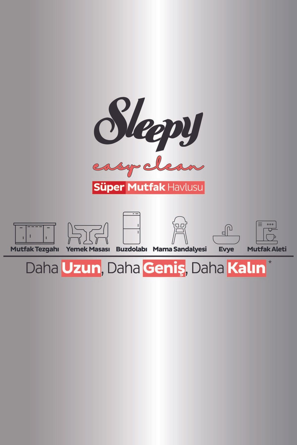 Sleepy Easy Clean Süper Yüzey Temizlik Mutfak Havlusu&mendili Karma Paket x(YAPRAK) - Görsel 5