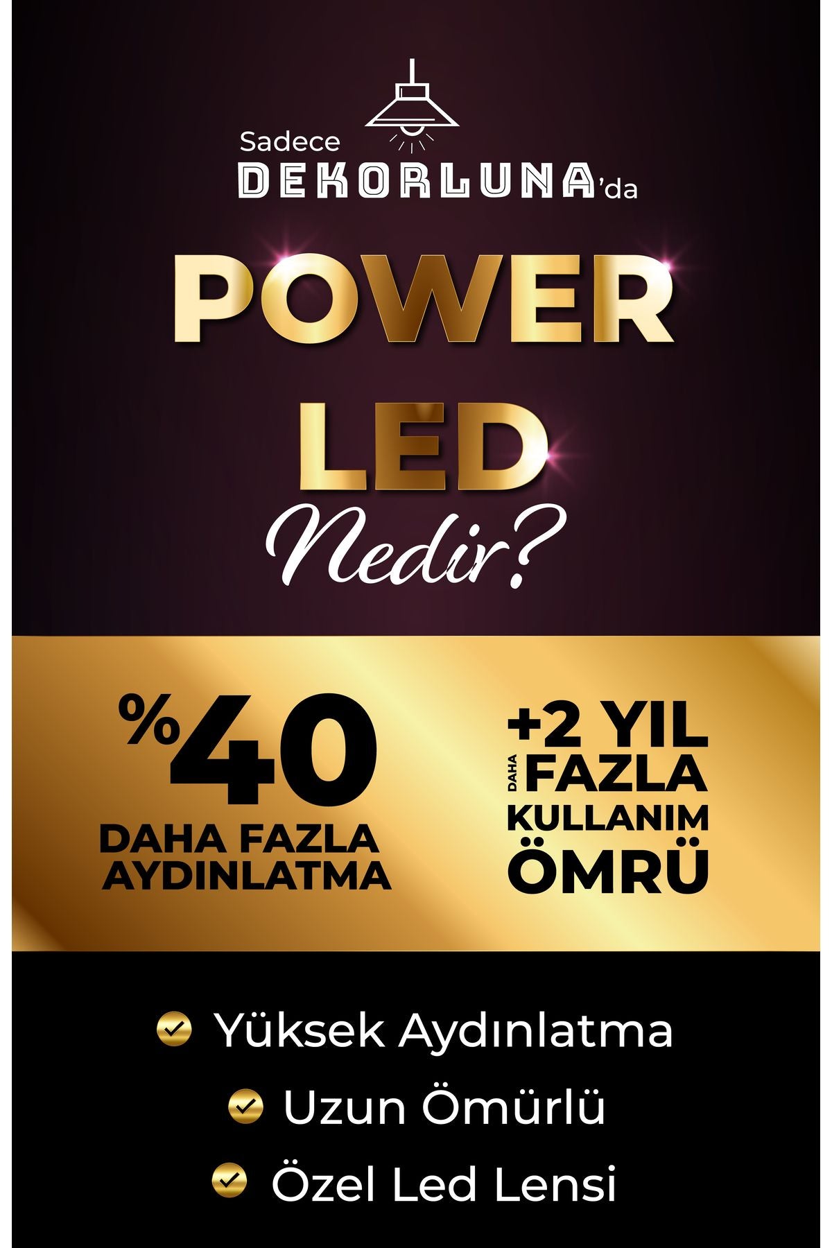 Dekorluna Modern Bolivia Tekli Beyaz Sarkıt Led Beyaz Power Ledli Salon Mutfak Oda Holedli Avize - Görsel 4