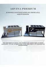 Arvina Atelier Kişiselleştirilebilir Showroom | Premium Koleksiyon | Parlak Logo | 1:64 (Araçlar Dahil Değildir)