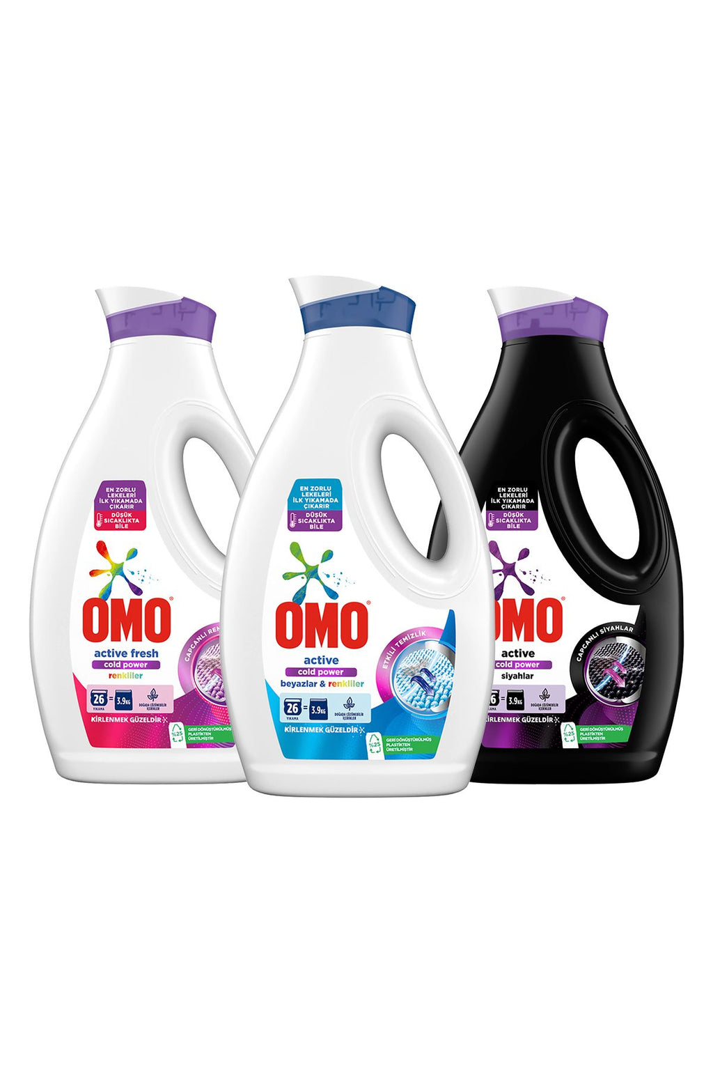 Omo Sıvı Deterjan Active Fresh Cold Powerenkliler ml Cold Power Beyazlar Ve Renkiler Siya - Görsel 2
