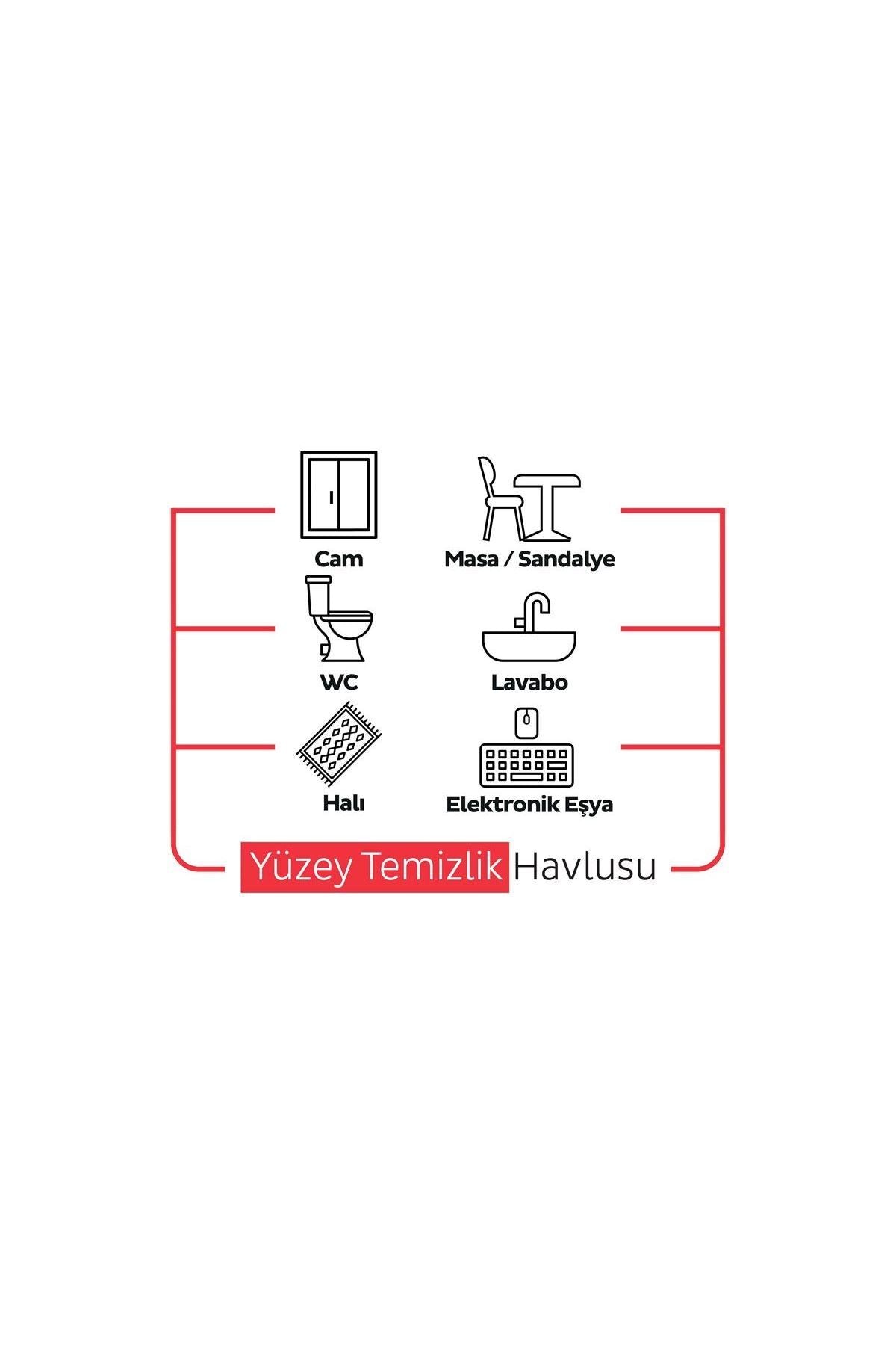 Sleepy Easy Clean Lilyum Orkide Kiraz Çiçeği Yüzey Temizlik Havlusu&mendili x(YAPRAK) - Görsel 4