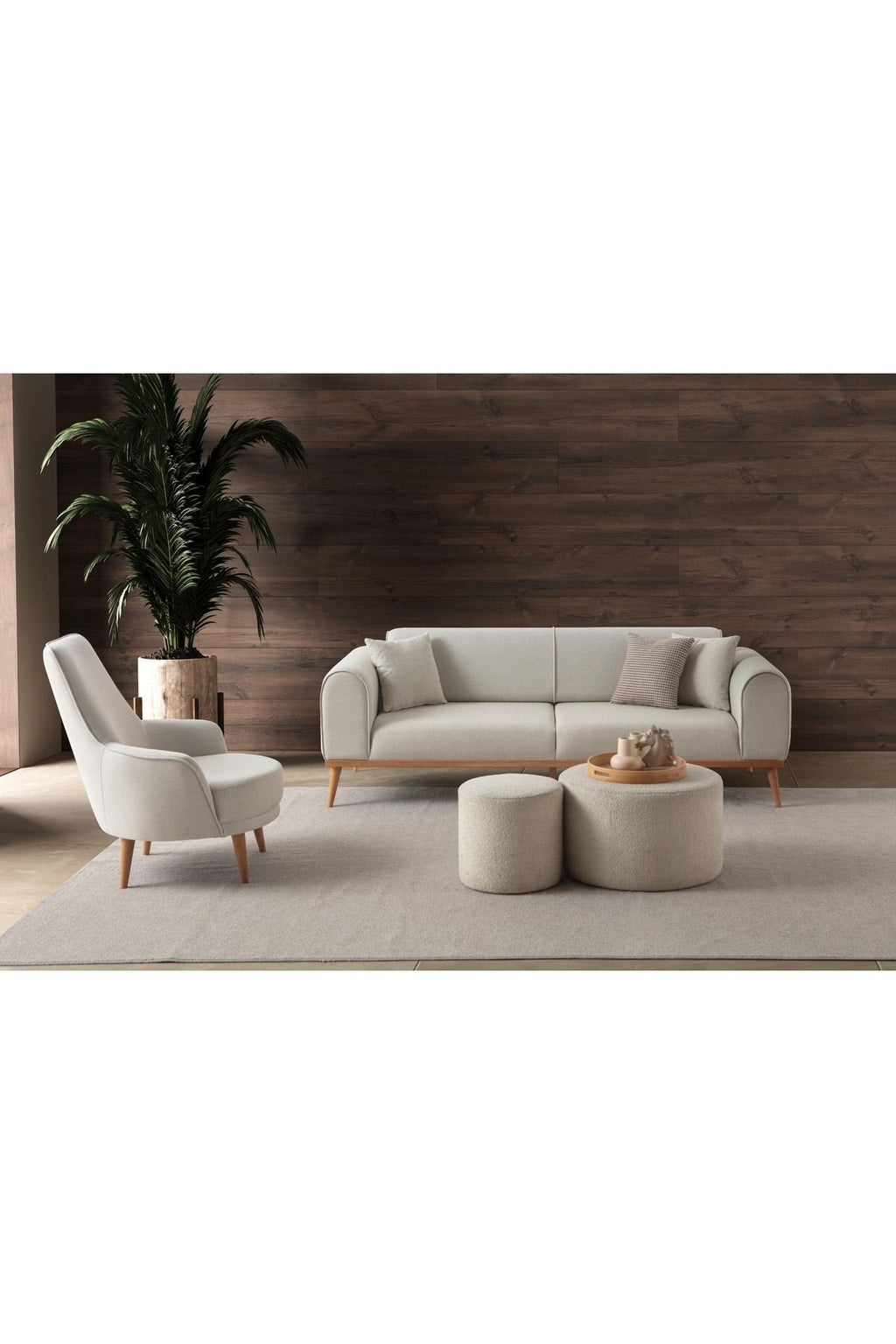 EDSY HOME Rebul ++Koltuk Takımı Bej Renk - Görsel 2