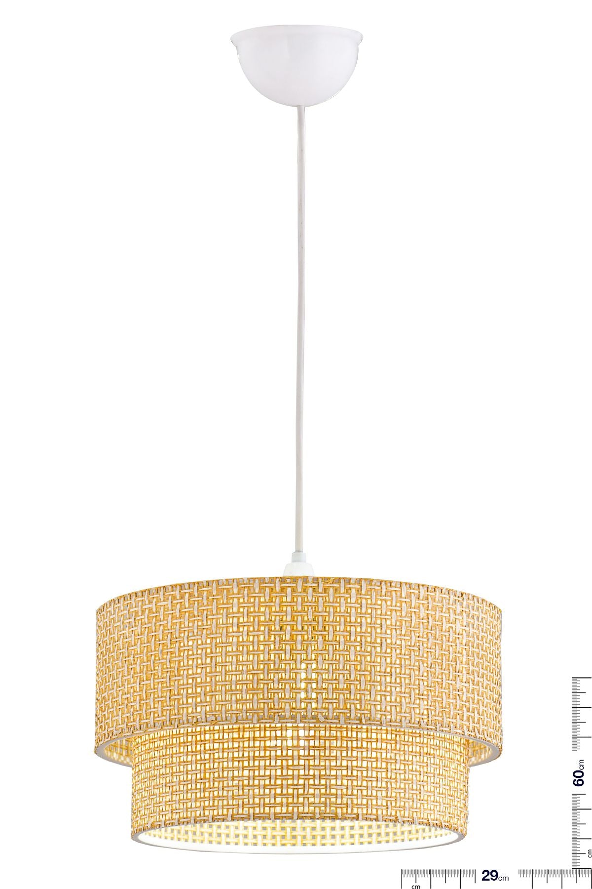 retro home design Modern Doğal Hazeran Rattan Katlı Sarkıt Avize Salon Mutfak Yatak Odası Avize - Görsel 3