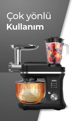 Sinbo SMX-2772 Çok Amaçlı 3ın1 Mutfak Şefi Hamur Yoğurma Kıyma Makinesi Sürahi Blender 1200w - Siyah
