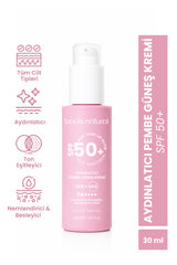 Bade Natural 50 Spf+ Aydınlatıcı Pembe Güneş Koruyucu Krem 30 ml - Pembe