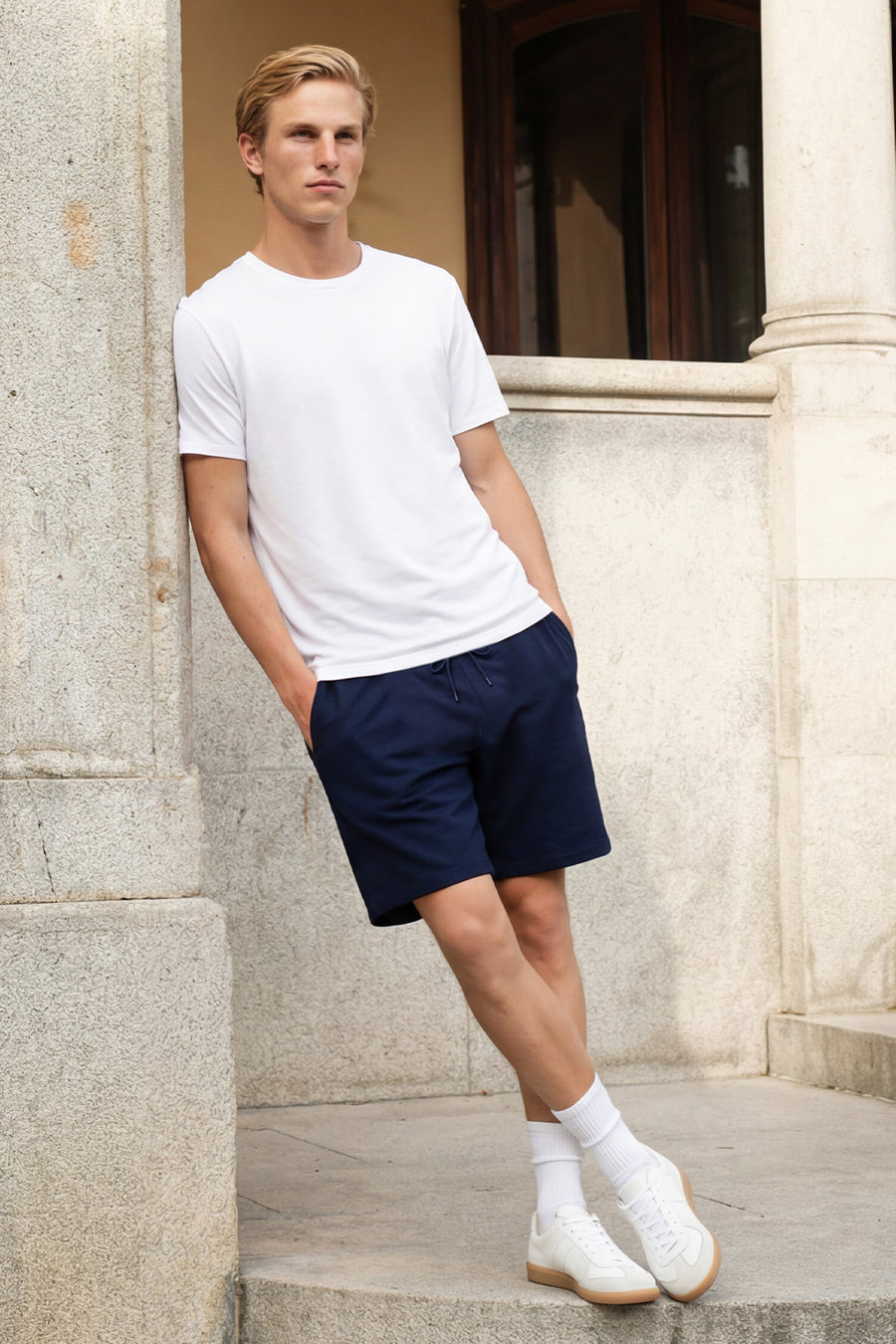 AC&Co / Altınyıldız Classics Erkek/unisex Beyaz %100 Pamuk Slim Fit Dar Kesim Bisiklet Yaka Basic Tişört - Siyah