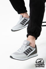 YELEN SPORT URBAN Rahat Günlük Erkek Kadın Spor Ayakkabı - Buz - Füme
